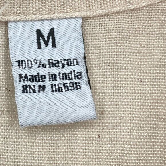 Sincerely Jules 100% Rayon Oatmeal Jumpsuit M - Picture 6 of 6